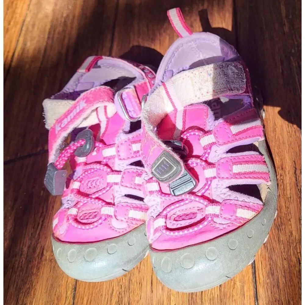 Kamik Kids Water Beach Hike Crab Shoe Pink Purple US 8 EU 25